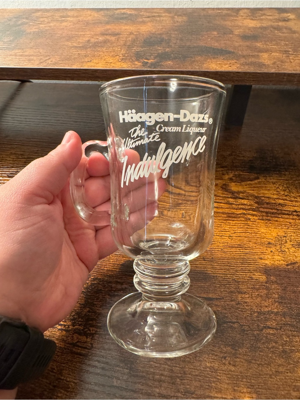 Vintage Häagen-Dazs The Ultimate Indulgence Cream Liqueur Glass Mug